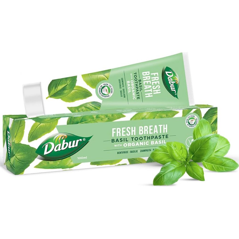 Dabur Fresh Breath Organic Basil Toothpaste 100ml