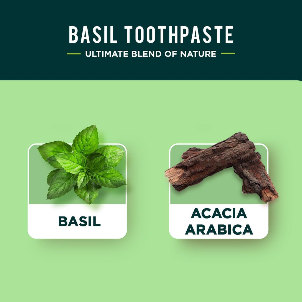 Dabur Fresh Breath Organic Basil Toothpaste 100ml