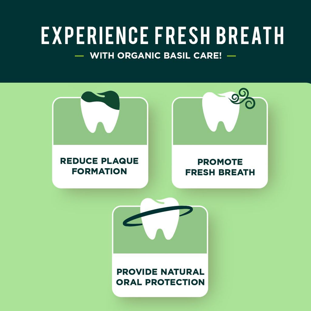 Dabur Fresh Breath Organic Basil Toothpaste 100ml