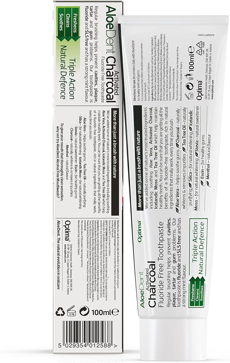 Aloe Dent Charcoal Toothpaste 100ml