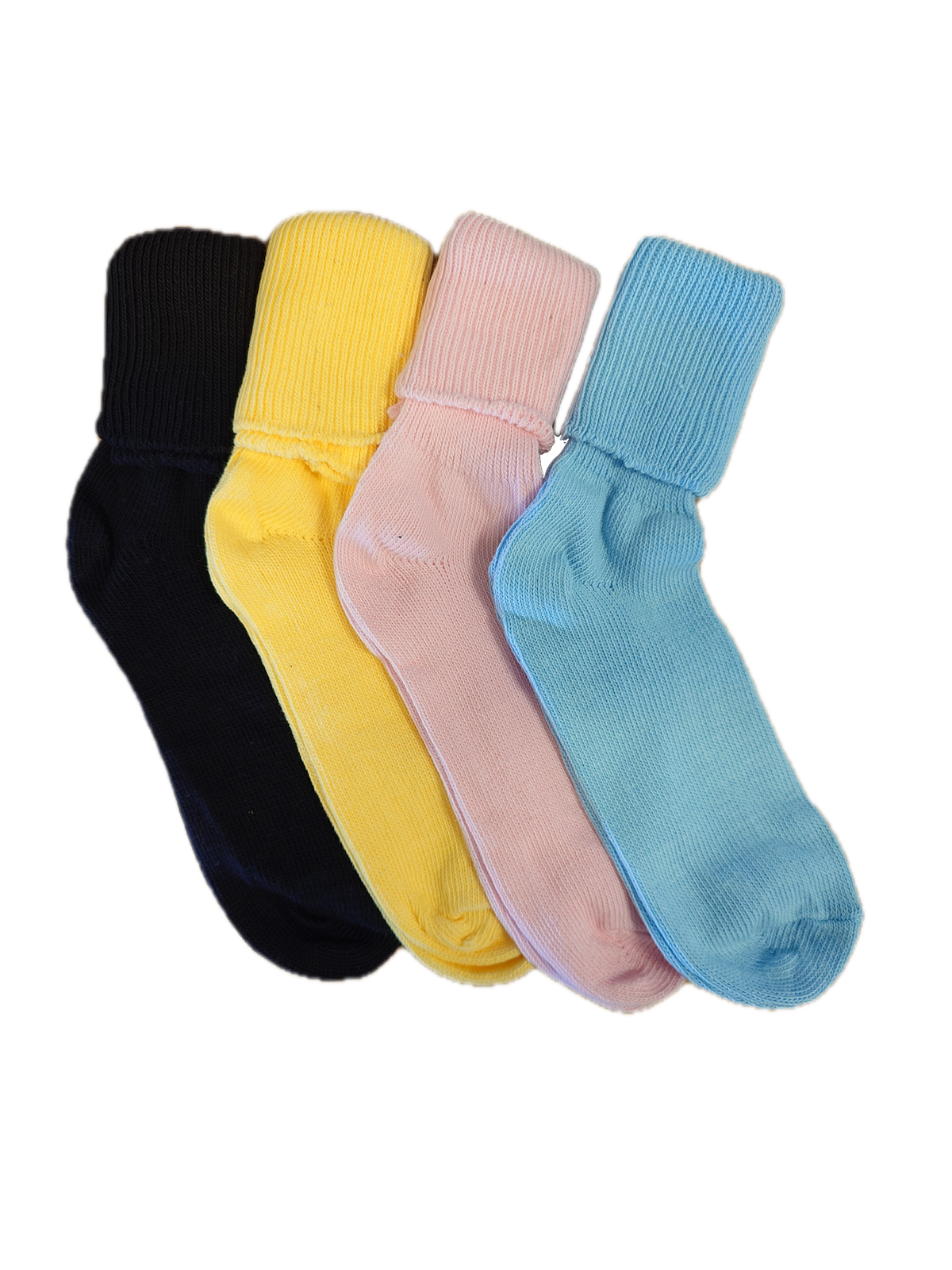 Set of 4 Multi-Color Socks (Multi-Coloured)
