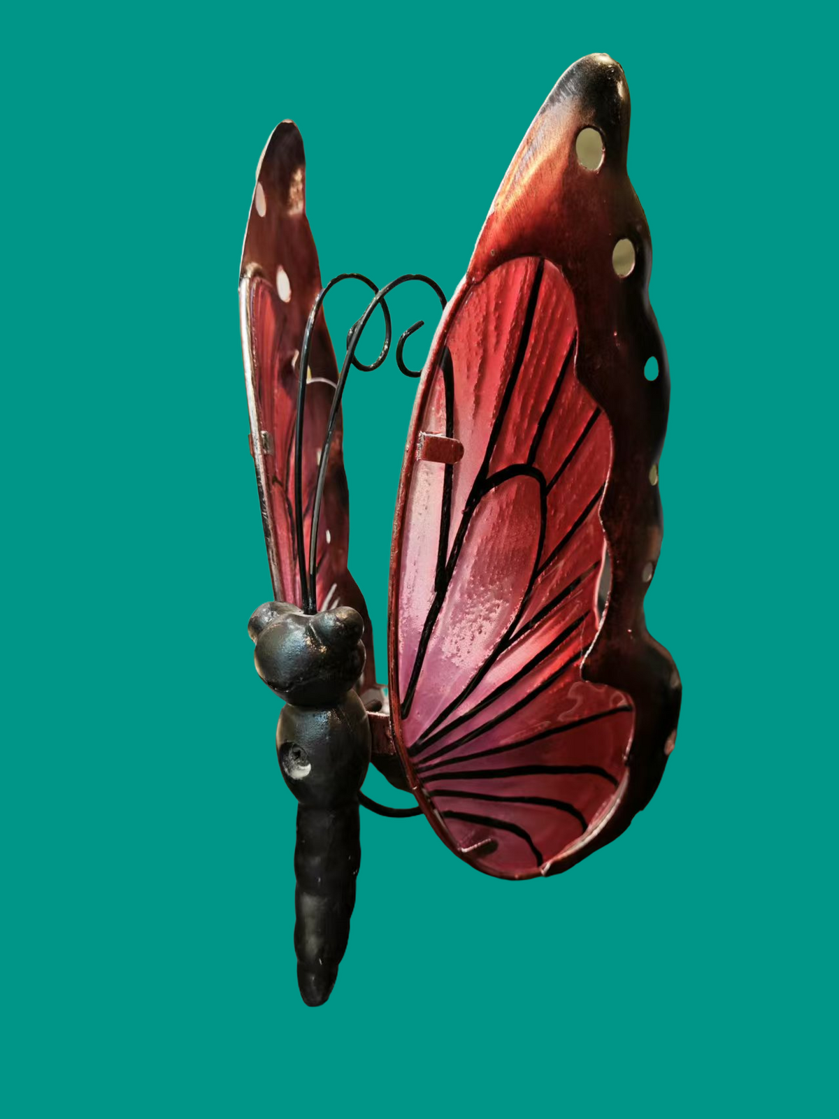 Solar Free-Standing Butterfly Garden Light